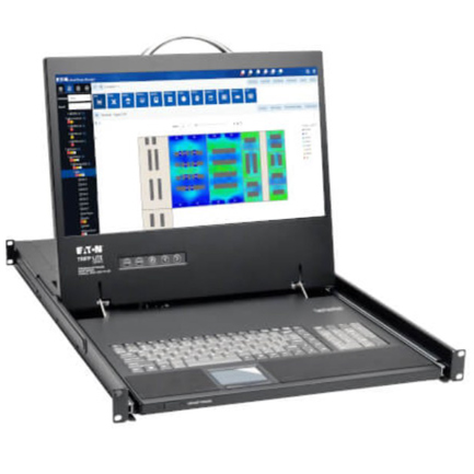 Consola Tripp Lite Series para instalación en rack de 1U con LCD DVI o VGA de 19