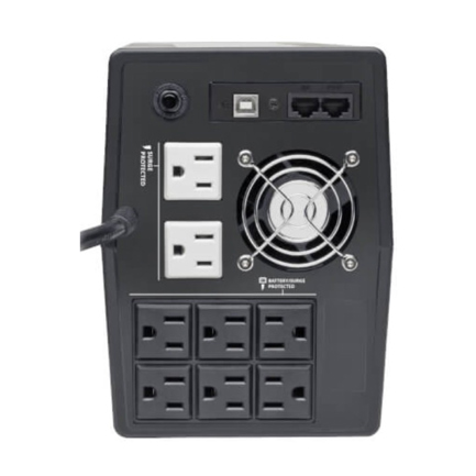 UPS Tripp Lite Interactivo 1200VA 600W con 8 Tomacorrientes AVR 120V 50Hz / 60Hz LCD USB Torre 2