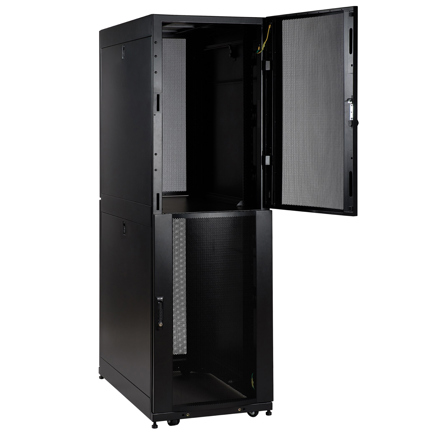 Tripp Lite series Gabinete de Profundidad Estandar de Ubicacion Compartida de 42U SmartRack - 2 compartimentos separados