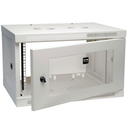 Gabinete Rack Tripp Lite SmartRack 6U Perfil Bajo para Switch Montaje en Pared Blanco