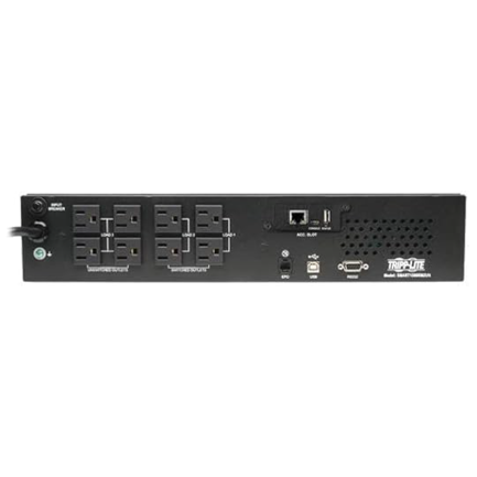 UPS Tripp Lite series SmartPro 120V 1.5kVA 1.35kW Line-Interactive Sine Wave 2U Rack/Tower WEBCARDLX LCD USB 8 Outlets