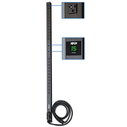 PDU TRIPP LITE MEDIDA MONTAR RACK VERTICAL 0U-UNIDA