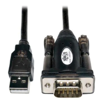 Cable Tripp Lite Adaptador USB-A a Serial RS232 (DB9) - (M/M) 1.52m Color Negro