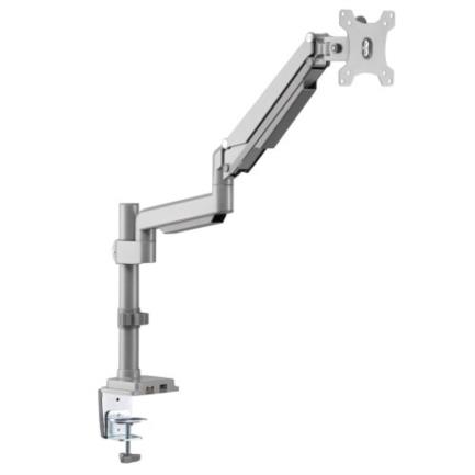 Abrazadera de Escritorio Tripp Lite con Brazo Flexible para Pantallas de 13" a 34" Puertos USB/Audio Aluminio