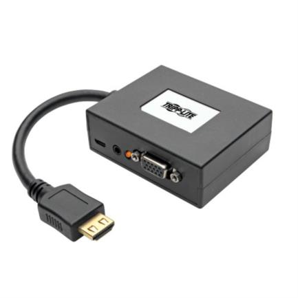 Adaptador Tripp Lite HDMI a VGA Audio 152m TAA Color Negro 2