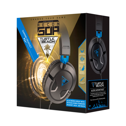 Auriculares Turtle Beach para juegos RECON 50P para PS4 Pro PS4 y PS5 4