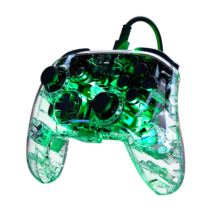 Control de juego Turtle Beach RGB con cable Afterglow - Transparente