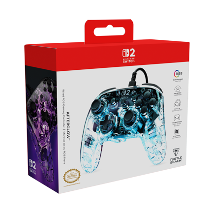 Control de juego Turtle Beach RGB con cable Afterglow - Transparente 4