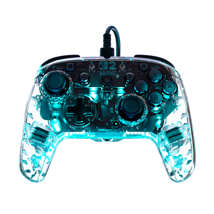 Control de juego Turtle Beach RGB con cable Afterglow - Transparente 5