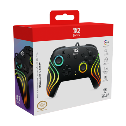 Control de juego Turtle Beach RGB con cable Afterglow - Negro 4