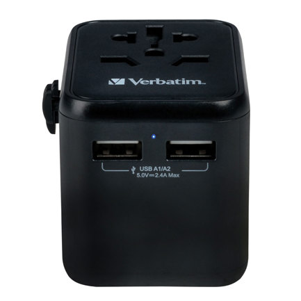 Adaptador Verbatim Universal de viaje 12W UTA-01 - USB-A (49543)