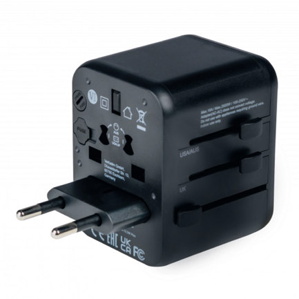 Adaptador Verbatim Universal de viaje 12W UTA-01 - USB-A (49543) 2