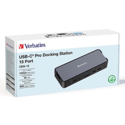Docking Verbatim USB-C Pro 15 en 1 3