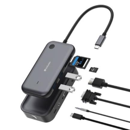 Adaptador Verbatim Inalámbrico USB-C con Lector de Tarjetas QCast Mirror WDA-01 5