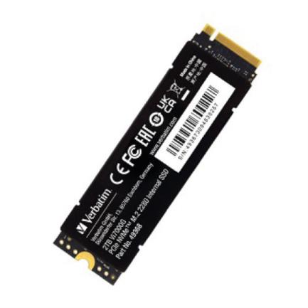 Unidad de Estado Sólido SSD Interno Verbatim Vi7000 PCIe NVMe M.2 2280 de 2 TB Lectura 7400/6500 MB/s