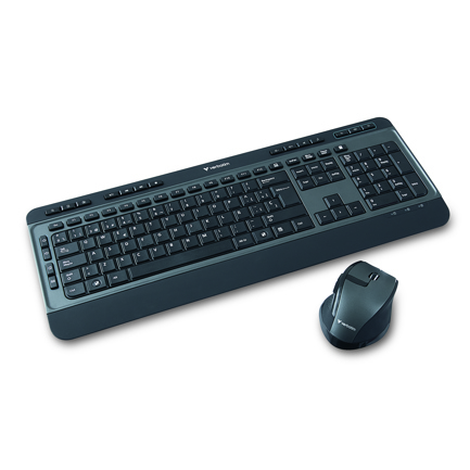 Kit Teclado y Mouse Verbatim Inalámbrico Mouse de 6 botones 5