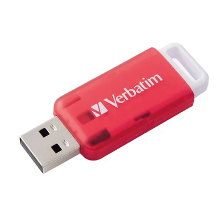 Memoria Verbatim Flash SeaGlass USB de 32 GB Rojo