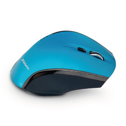 Mouse VERBATIM Inalámbrico Ergonómico de 8 botones Blue LED Control DPI . Azul 3