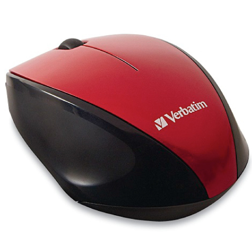 Mouse VERBATIM Inalambrico BlueLED - Rojo