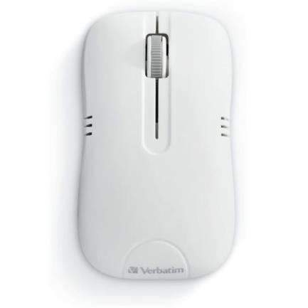 Mouse verbatim serie commuter óptico inalámbrico p/notebooks color blanco mate