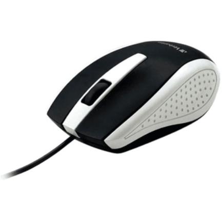 Mouse óptico verbatim con cable color blanco