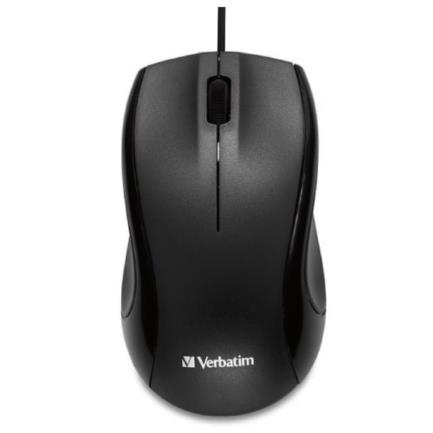 Mouse verbatim wired usb 1000 ppi color negro
