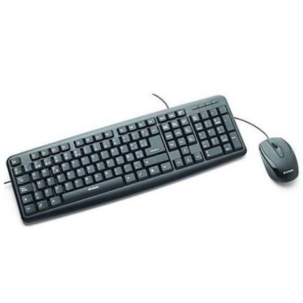Teclado y mouse verbatim óptico usb color negro