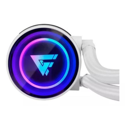 Enfriamiento Líquido Game Factor LQG600 240mm RGB TDP 250 2 Ventiladores 120mm 70 CFM Color Blanco 3