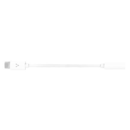 Adaptador Vorago ADP-209 USB Tipo-C a 3.5mm Ligero Audio Stereo Color Blanco 2