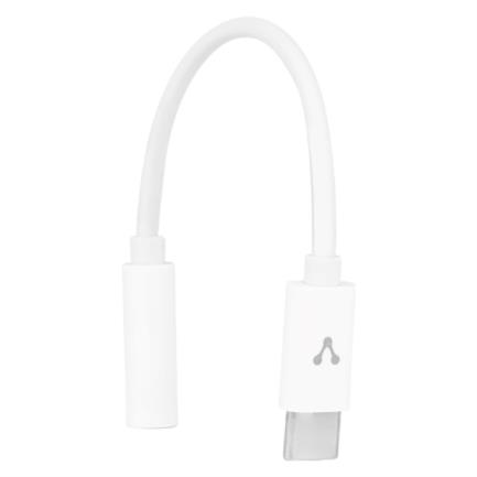 Adaptador Vorago ADP-209 USB Tipo-C a 3.5mm Ligero Audio Stereo Color Blanco 3