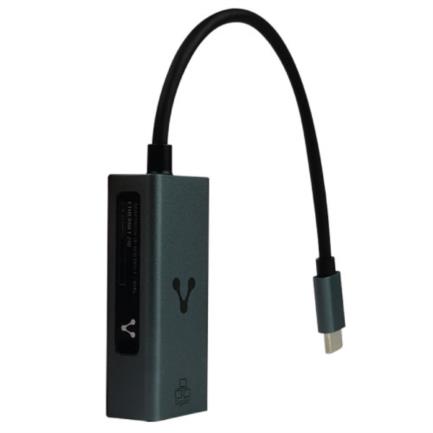 Adaptador Vorago ADP-210 Tipo C a Ethernet RJ45 1GBPS 200mm Color Negro 3