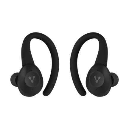 Audífonos Vorago ESB-500-PLUS Bluetooth 5.0 TWS Manos Libres Estuche Carga Color Negro