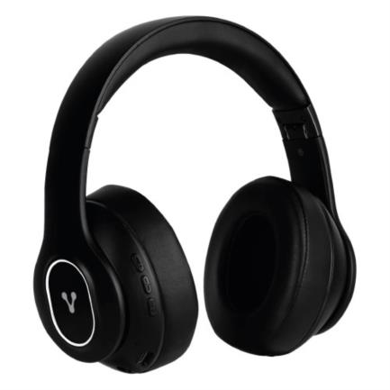 Diadema Vorago HPB-350 Bluetooth/3.5mm/TF/FM 12h Manos Libres Plegables Luz Blanca Alcance 10m Color Negro 2