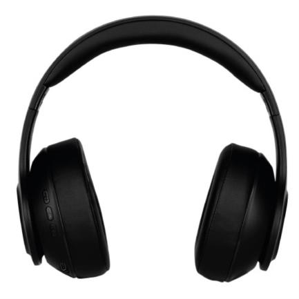 Diadema Vorago HPB-350 Bluetooth/3.5mm/TF/FM 12h Manos Libres Plegables Luz Blanca Alcance 10m Color Negro