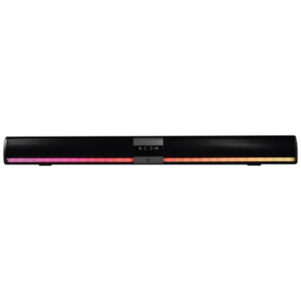 BARRA DE SONIDO PORTATIL VORAGO BSP-450 BT/TF/AUX 3.5MM/USB/COAXIAL RGB TIPOC 2x5W RMS CONTROL REMOTO