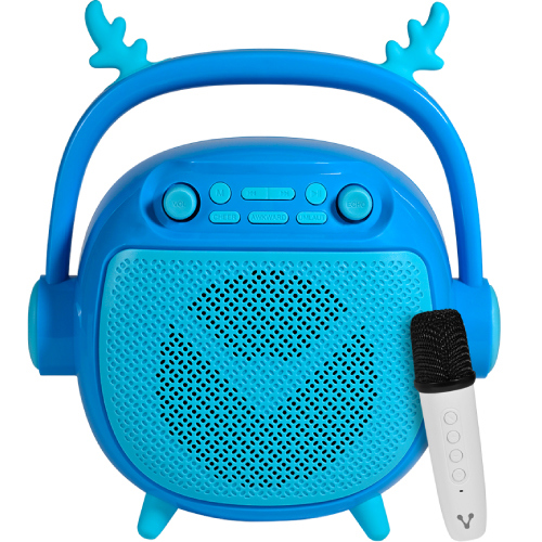 BOCINA VORAGO BSP-205 BLUETOOTH / MSD / USB / 3.5MM MICROFONO CON MODOS DE VOZ COLOR AZUL