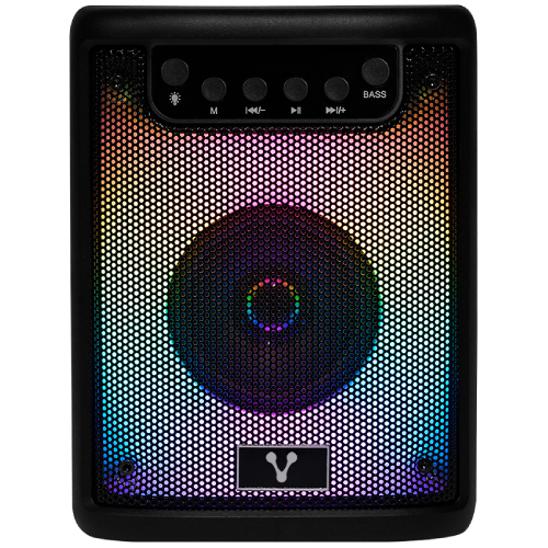 MINI BAFLE VORAGO KSP-180 NEGRO 3" 10WATTS RMS / RECARGABLE / TWS BT 4HRS CARGA USB TIPO C