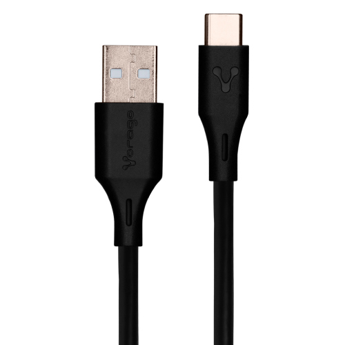 CABLE VORAGO CAB-C01B USB-TIPO C 1 METRO CARGA RAPIDA NEGRO 2