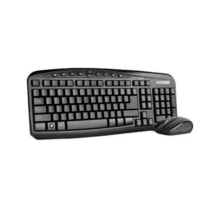 Kit vorago teclado y mouse km-303 inalambrico multimedia negro