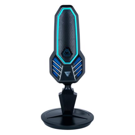 Micrófono Vorago Game Factor MCG800 Con Base Giratoria USB Tipo-C Color Negro
