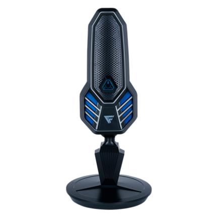 Micrófono Vorago Game Factor MCG800 Con Base Giratoria USB Tipo-C Color Negro