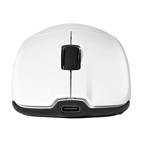 Mouse Game Factor MOW800 Inalambrico Wireless 2.4G BT Pixart 3395 26.000 DPI 4K HZ Base RGB Ultra Ligero 56G Blanco 3