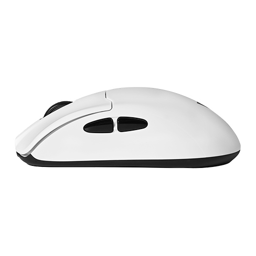 Mouse Game Factor MOW800 Inalambrico Wireless 2.4G BT Pixart 3395 26.000 DPI 4K HZ Base RGB Ultra Ligero 56G Blanco 5