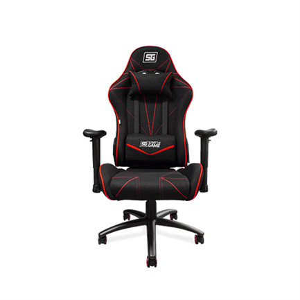 Silla gamer vorago start the game cgc500-rd reclinable color negro-rojo