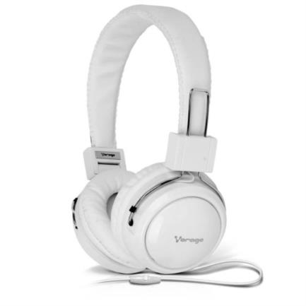 AUDIFONOS VORAGO DIADEMA ALTA FIDELIDAD MIC HP-300 BLANCO