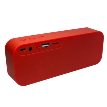 Bocina Vorago BSP-150 Bluetooth/MSD/USB/3.5mm Tela Color Rojo 4