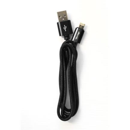 Cable vorago cab-209 dual micro usb/lighting 1m color negro
