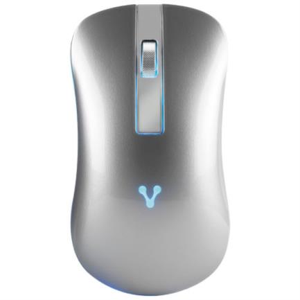 Mouse Vorago MO-305 Slim LED RGB Inalámbrico Recargable 800/1200/1600 dpi Color Plata 3