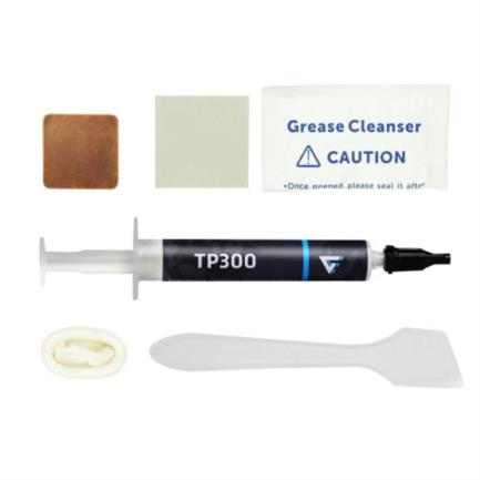 Pasta Térmica Game Factor TP300 2 gr 13.4W/M-k Kit Aplicador Pad Térmica Placa Cobre Gris