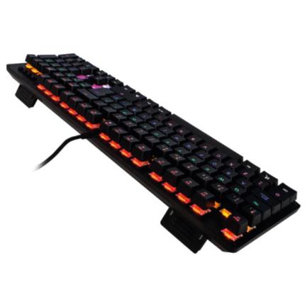 Teclado Mecánico Game Factor KBG400-BL Rainbow Switch Azul USB Color Negro 2